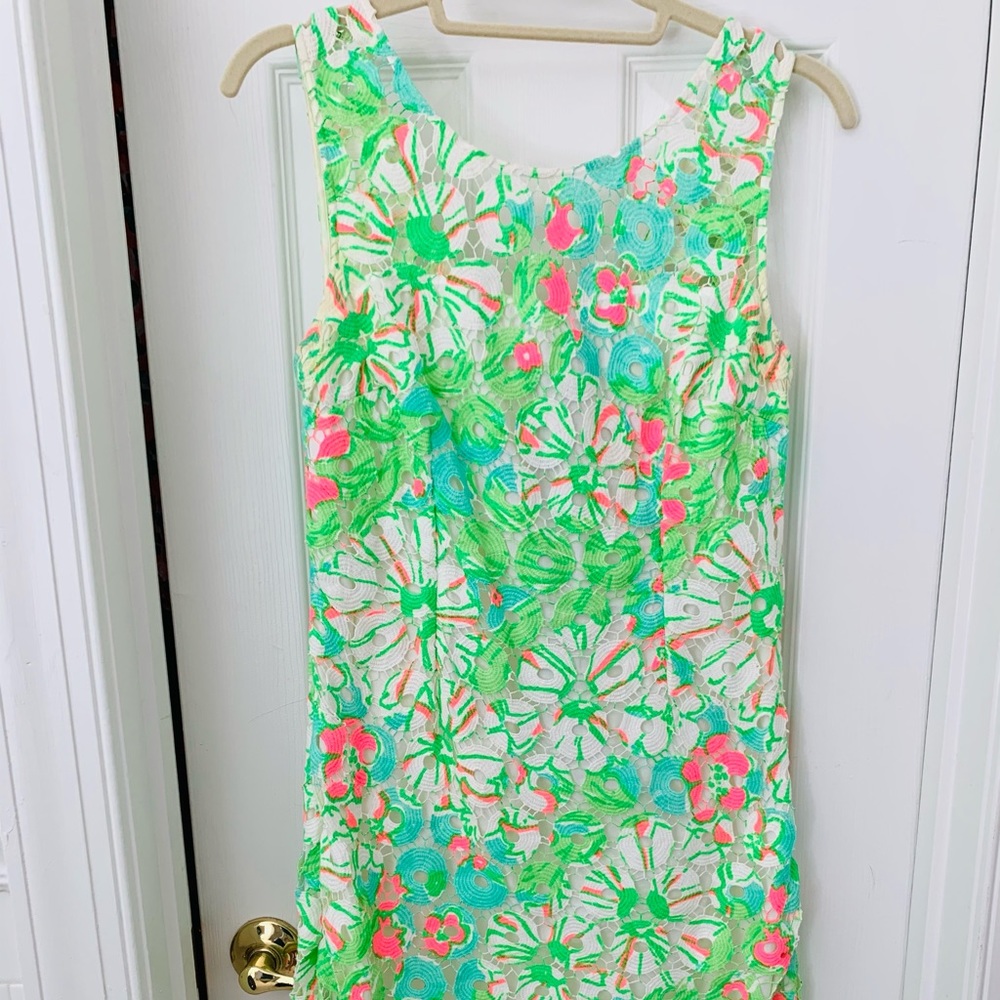 Lilly Pulitzer Shiloh Splash Green Lace Dress